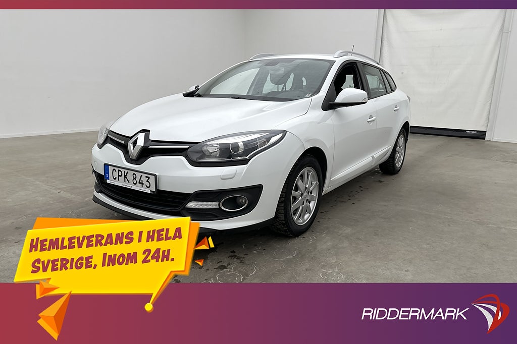 Renault Mégane Grandtour dCi 110hk Värmare Sensorer Dragkrok