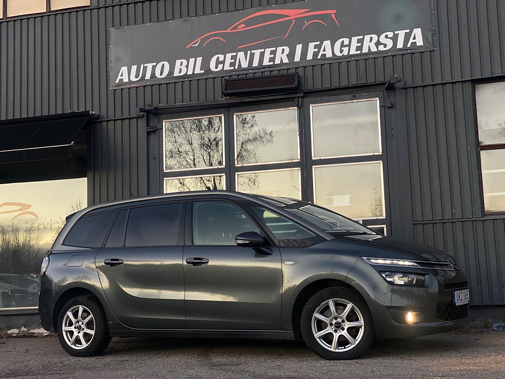 Citroën Grand C4 Picasso 1.6 HDi EGS 1 Ägare Drag Värme Ny servad 