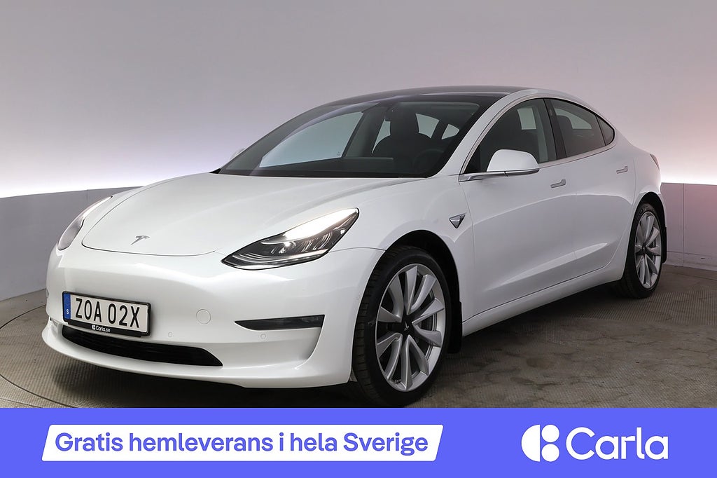 Tesla Model 3 Long Range AWD EAP Uppgr.AP 19" Acc.Boost Pano