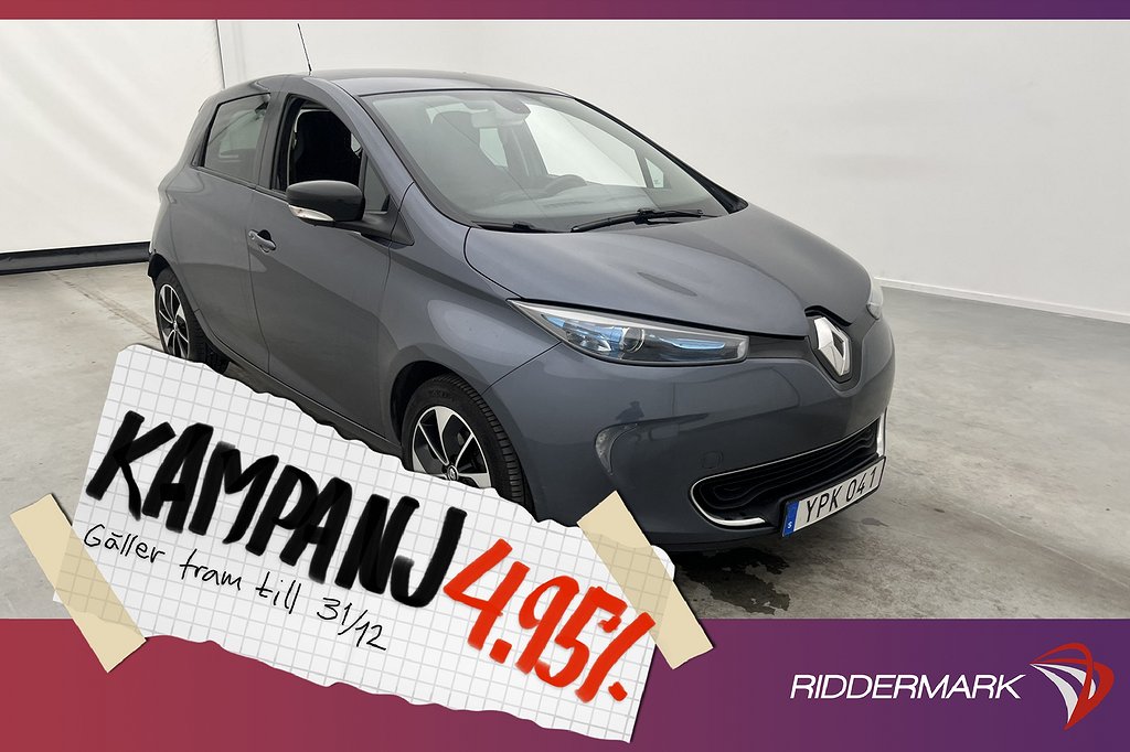 Renault Zoe R90 41kWh 92hk Intens Batterihyra 4,95% Ränta