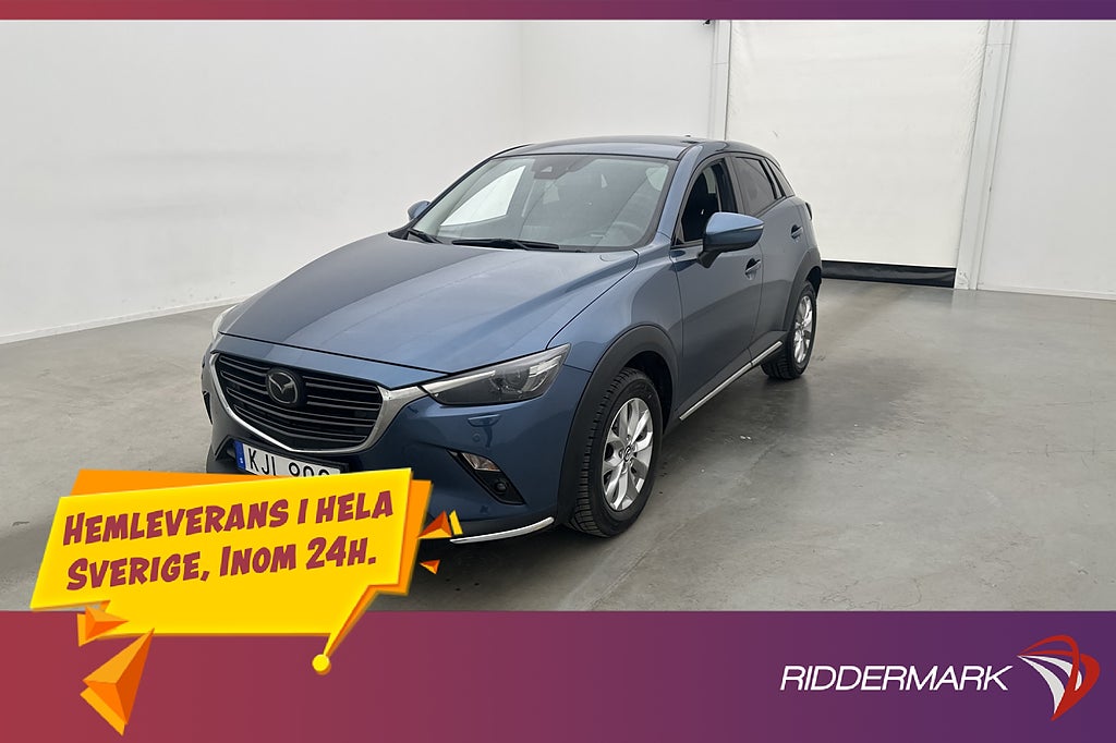 Mazda CX-3 121hk Optimum BOSE HUD Kamera Navi Skinn Rattvärm