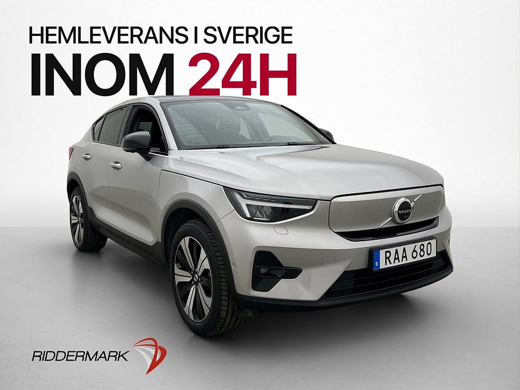 Volvo C40 Recharge Twin 408hk Ultimate Pano H/K Drag MOMS