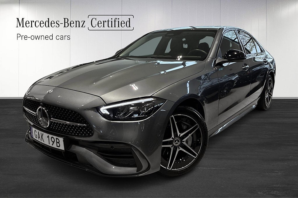 Mercedes-Benz C300 e 300 e Sedan AMG Night Burmester Adaptiv Farthållare