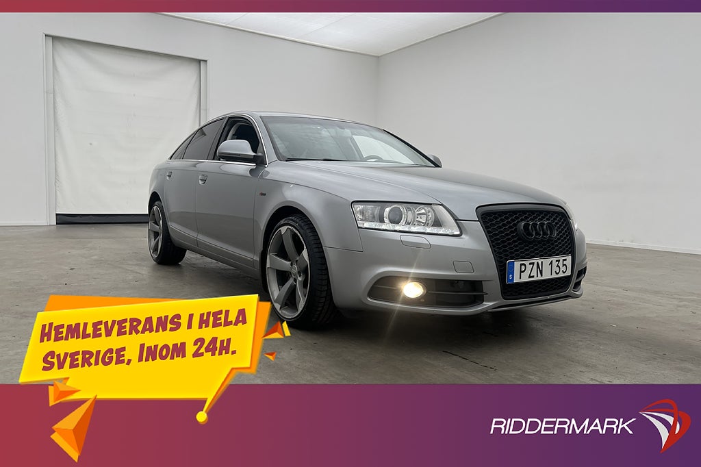 Audi A6 Sedan 2.0 TDI 170hk S-Line Halvskinn Farthållare