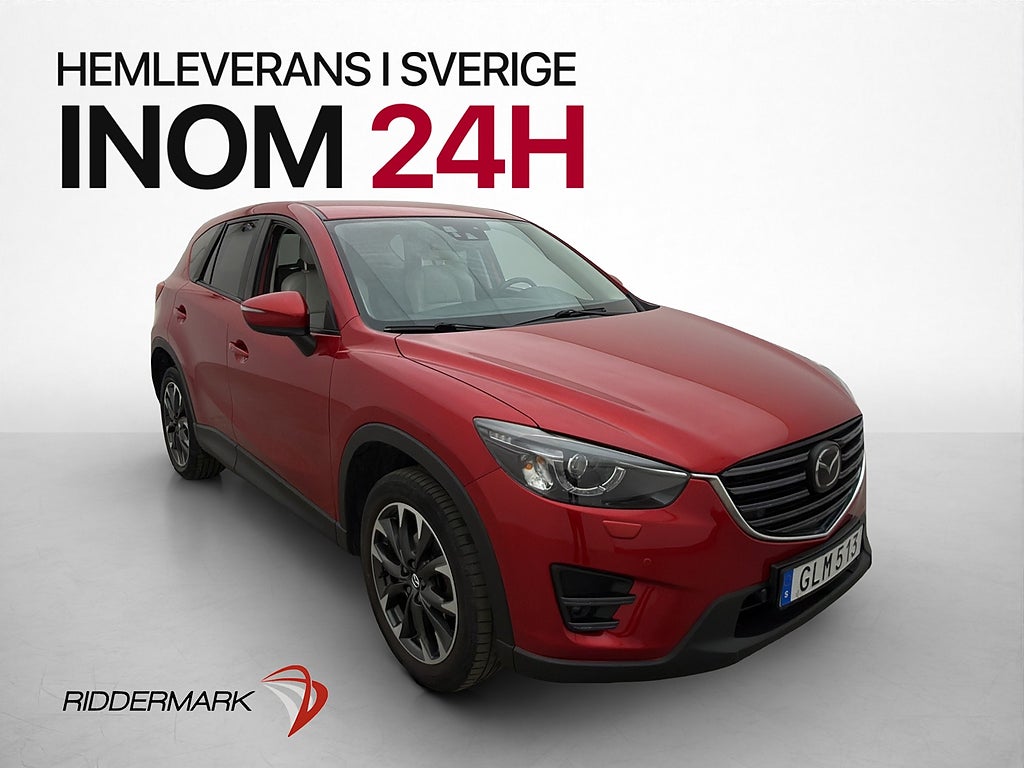 Mazda CX-5 2.5 AWD 192hk Optimum Kamera BOSE Navi Skinn