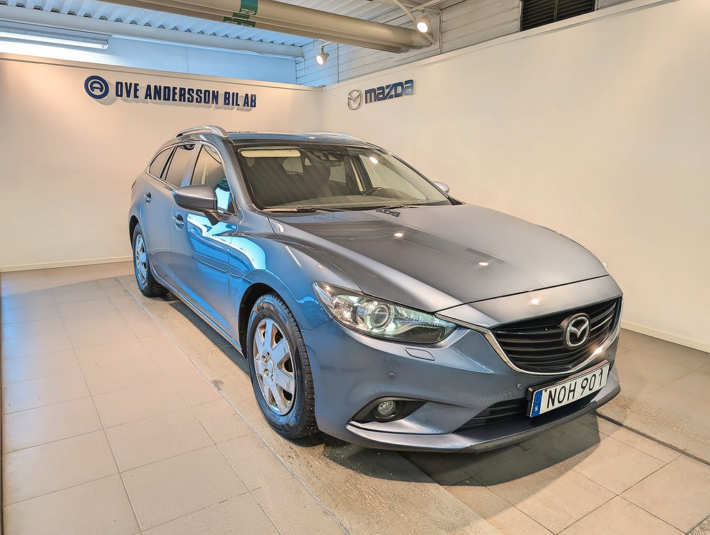 Mazda 6 Wagon 2.2 Skyactiv-D Vision (150) Fullserv|Dragkrok