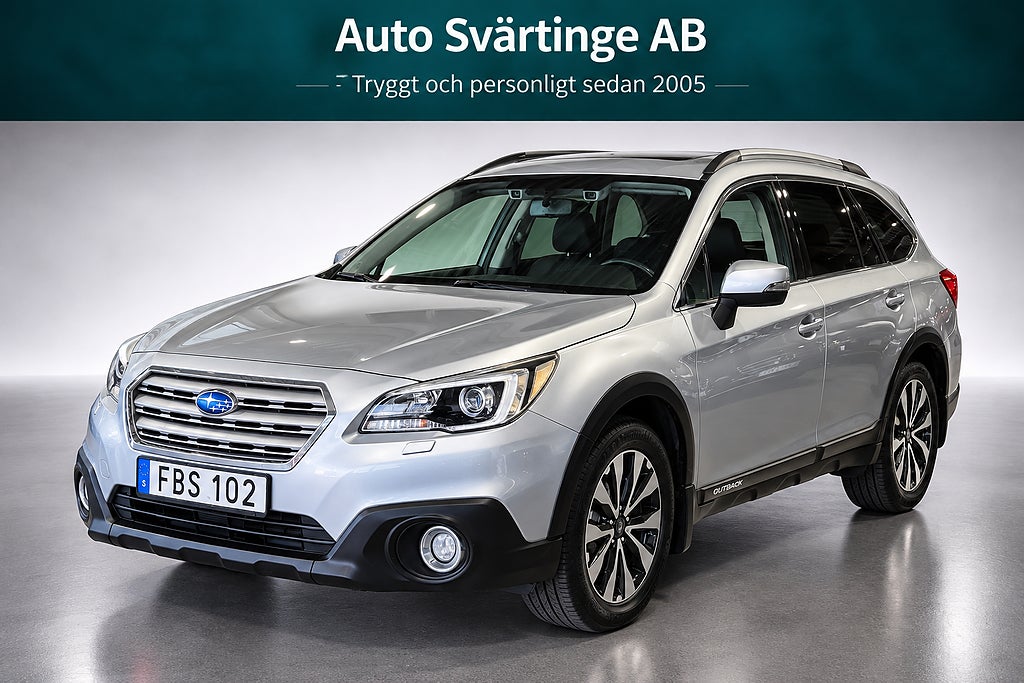 Subaru Outback 2.0 4WD Lineartronic Euro 6 (Taklucka, P-värm, Drag)