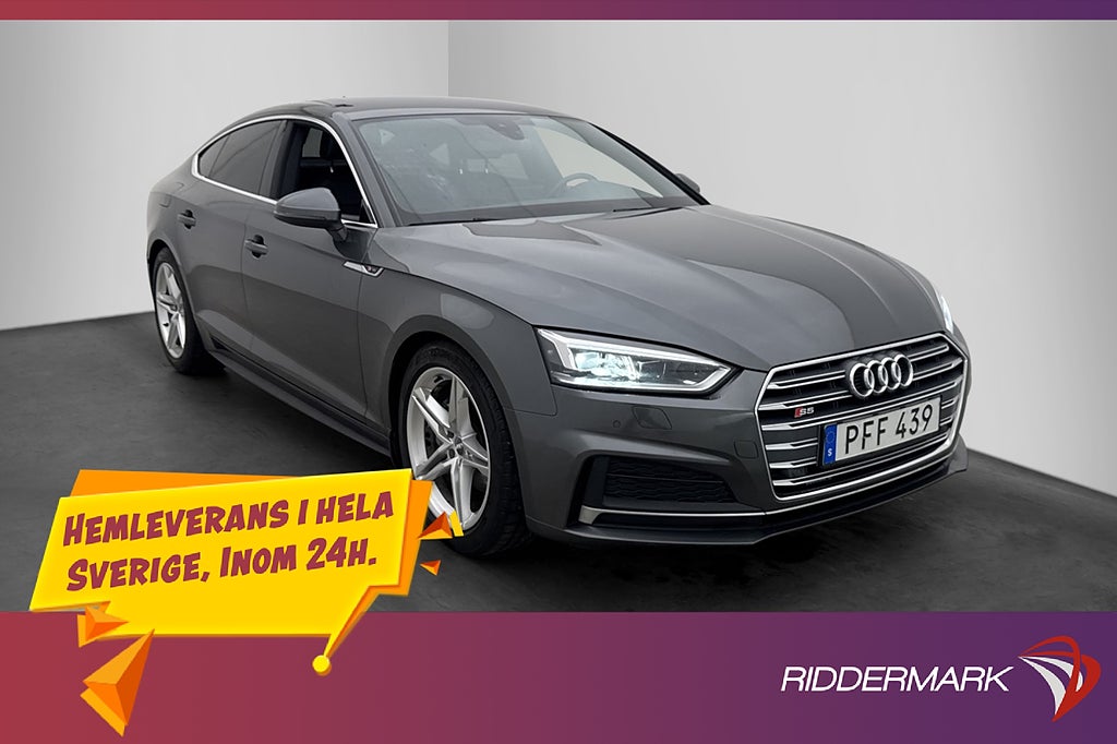 Audi A5 Sportback 2.0 TDI Quattro 190hk S-Line 0.45l/mil