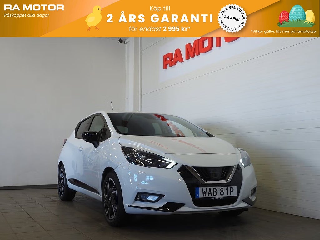 Nissan Micra N-TECH 92hk  1 ägare | Moms | CarPlay | 2022