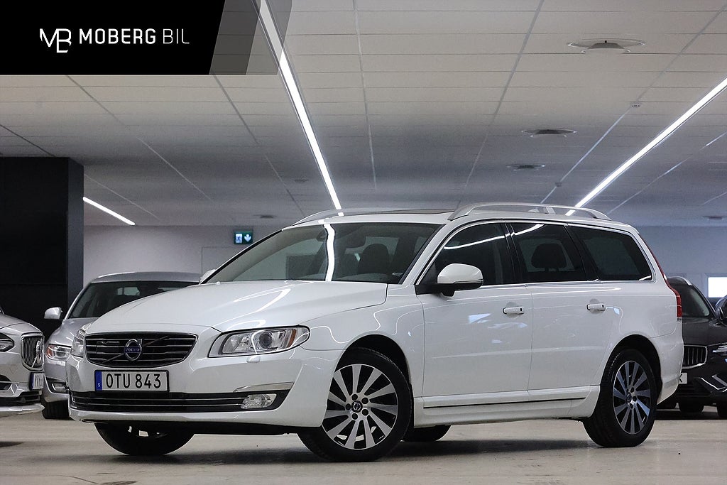 Volvo V70 D4 181hk Helg på Moberg! Summum Lucka Läder Navi Drag