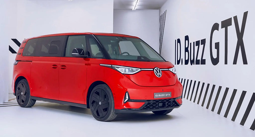 Röd volkswagen buzz id