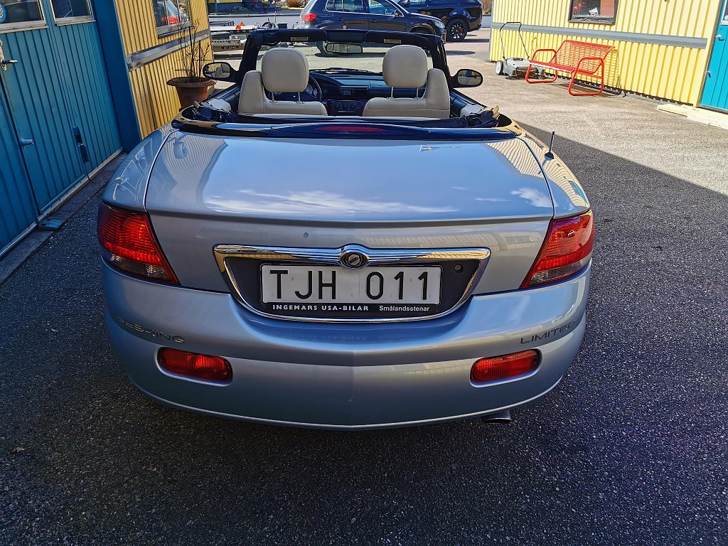Chrysler Sebring Convertible 2.7 V6 Automatic, 4-trins, 203ps, 2001