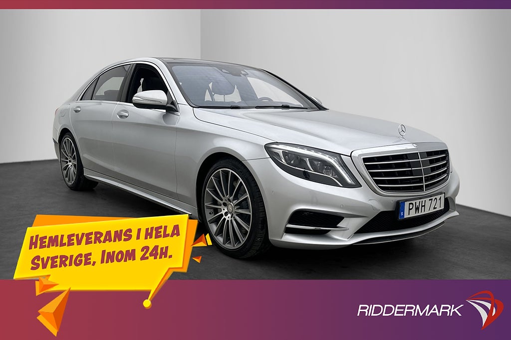 Mercedes-Benz S 350 4M 258hk AMG Pano HUD LWB Burm 360°