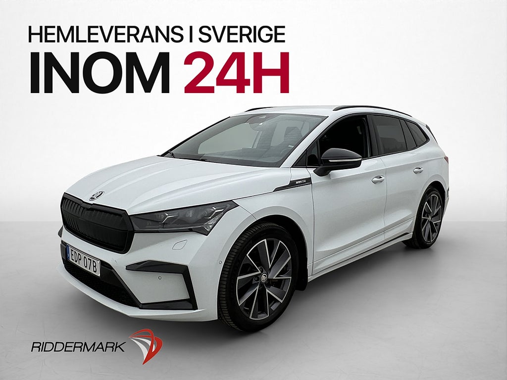 Skoda Enyaq 80 Sportline Värmare Dragkrok Kamera MOMS