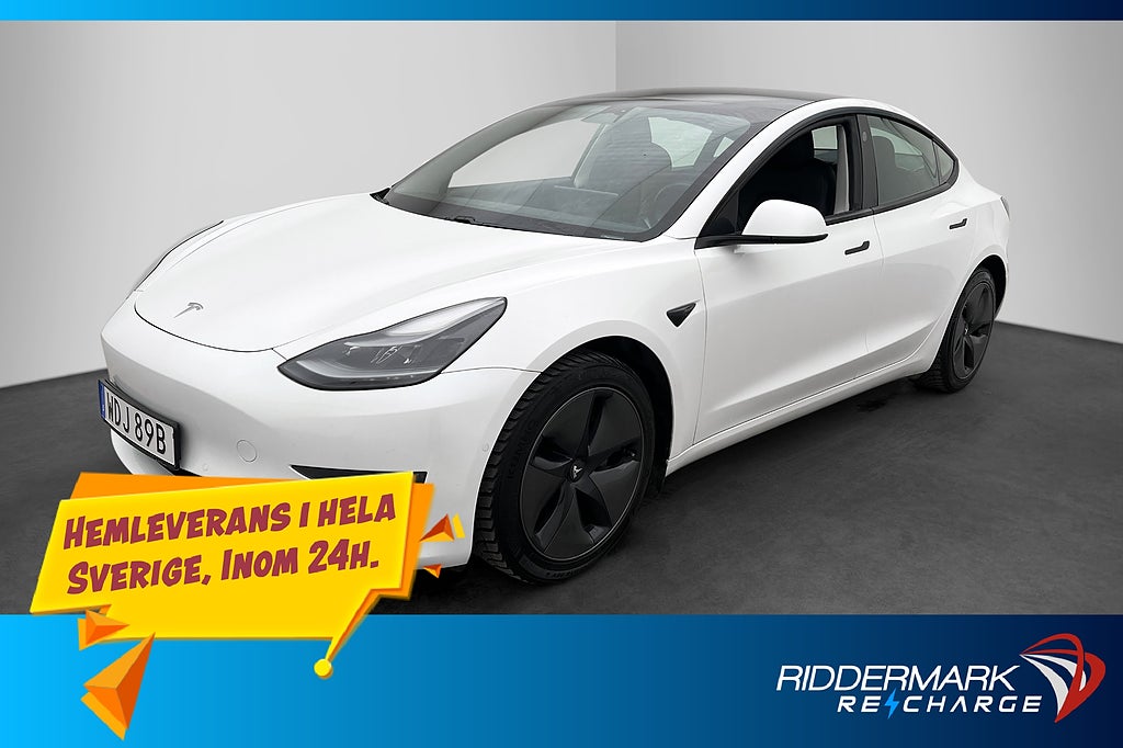 Tesla Model 3 Long Range AWD Autopilot Rattvärme Svensksåld