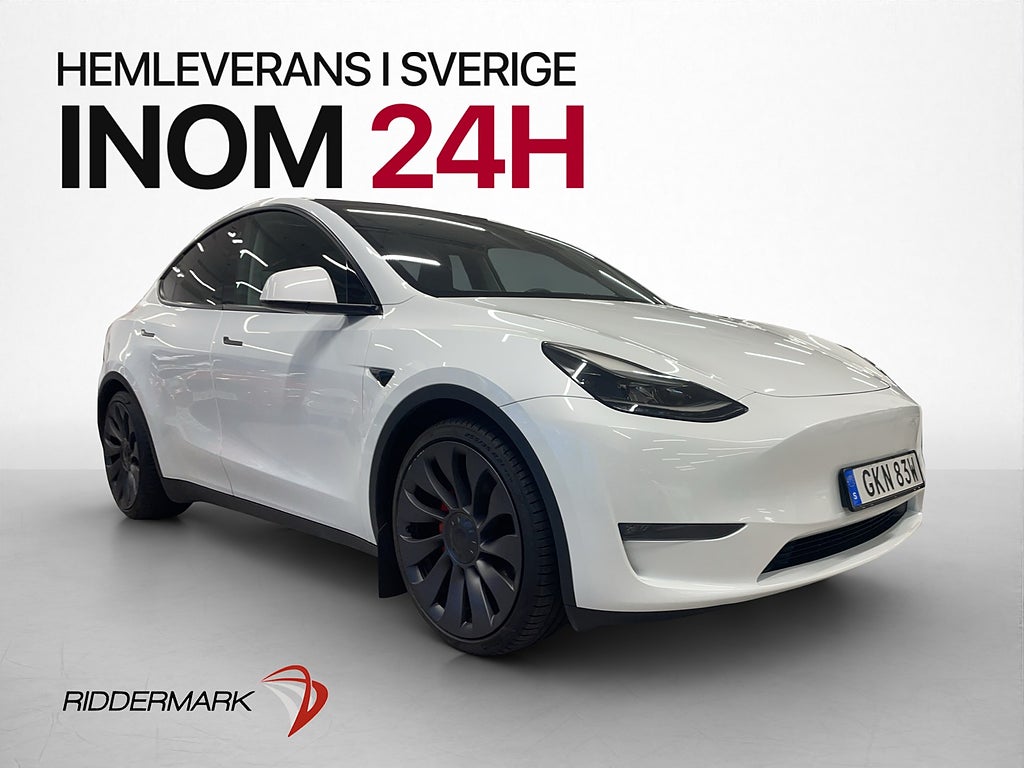 Tesla Model Y Performance Drag Autopilot Pano Skinn Kamera