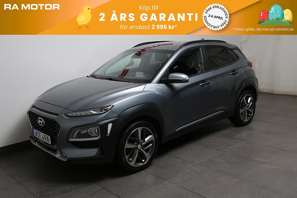 Hyundai Kona 1,6 T-GDI 177hk Premium AWD Aut HuD KRELL Motorvärmare 2020