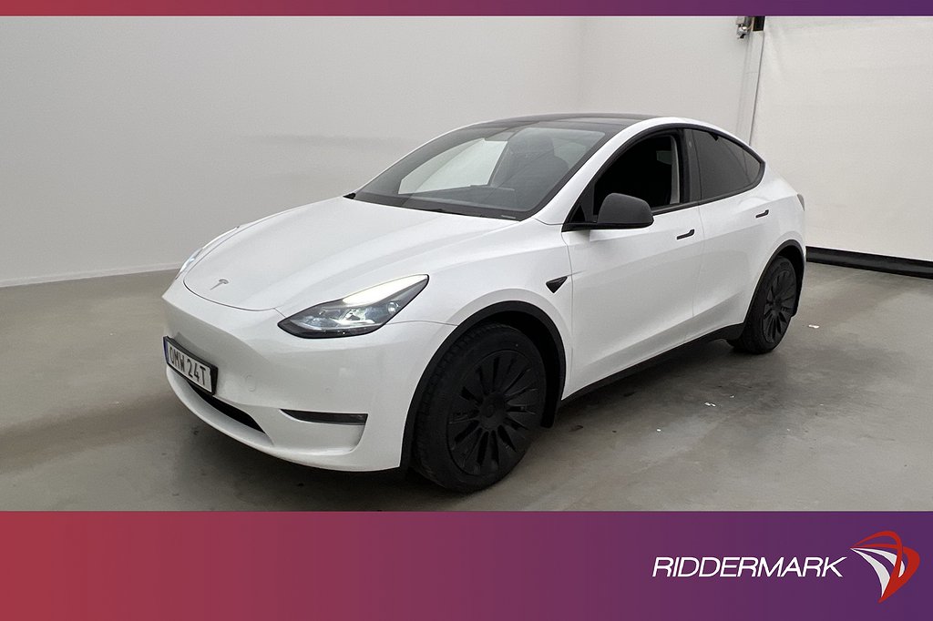 Tesla Model Y Long Range AWD Autopilot Dragkrok Svensksåld