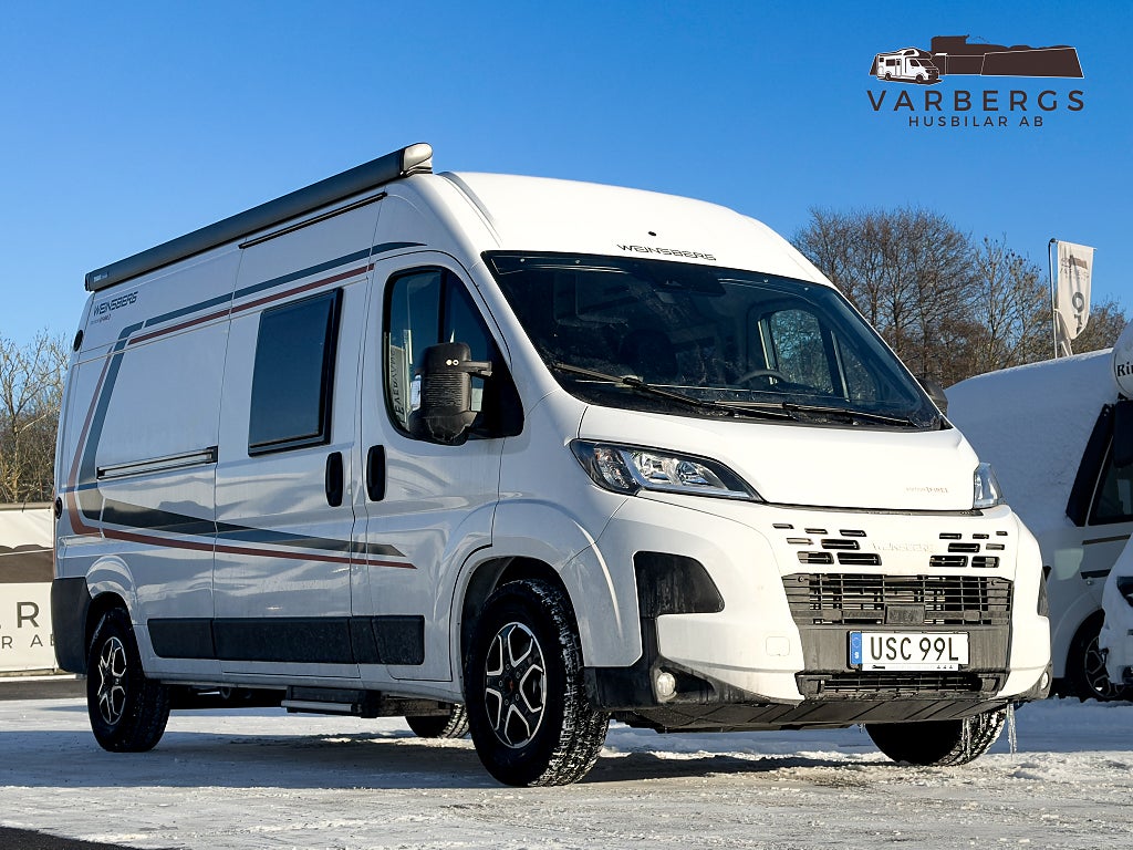 Weinsberg 600 ME FIRE / Långbädd / Tak-AC / AUT / ARKTIS / 4 bälten / Ord.