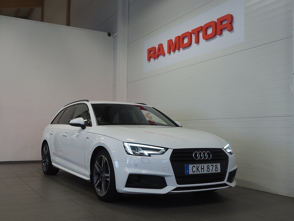 Audi A4 Avant 2.0 TFSI MHEV S Tronic S-Line Kamera Drag P-Värm 2018