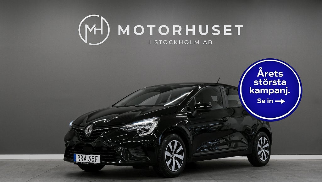 Renault Clio 1.0 TCe 91hk Lågmil 1 Ägare Farthållare Carplay Euro6