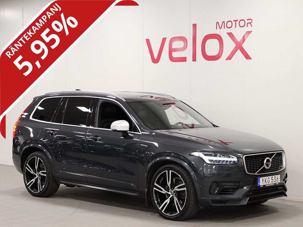 Volvo XC90 T8 AWD R-Design 7 Sits PANO 360 HUD DRAG 5,95%