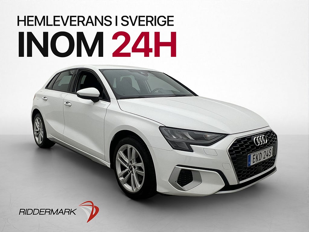 Audi A3 Sportback 35 TFSI Cockpit Sensorer CarPlay BT MOMS