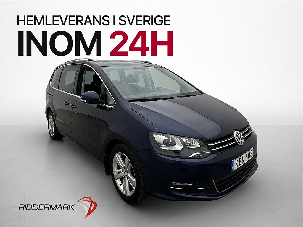 Volkswagen Sharan 2.0 TDI 184hk 4M 7Sits Värmare Kamera Drag