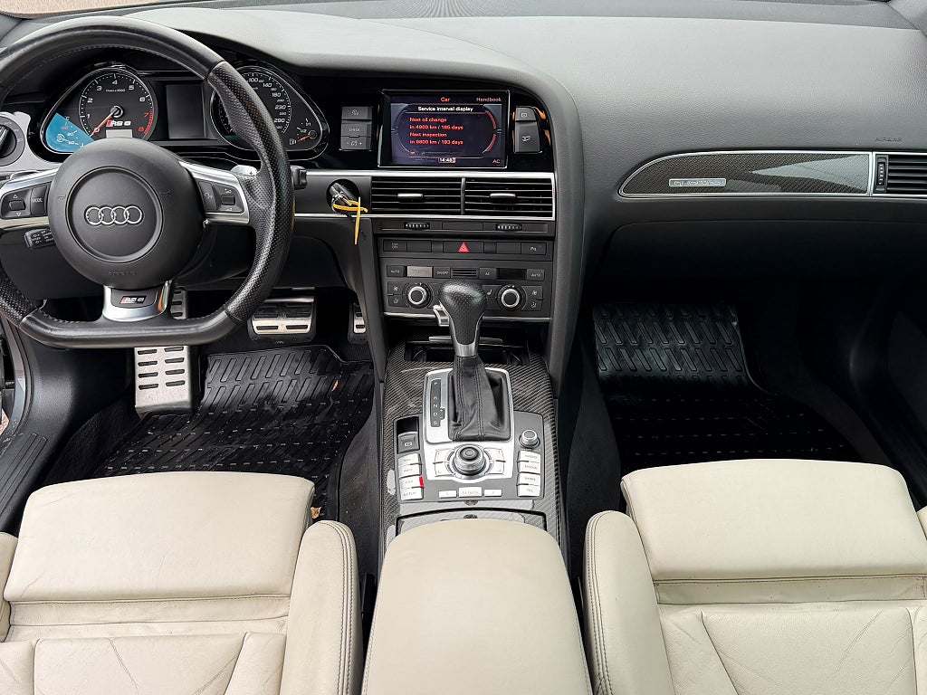 AUDI RS6 AVANT 5.0 V10 BITURBO 579ch QUATTRO - BOSE - CUIR - FREINS CARBONE - ACC - SIÈGES CHAUFFANTS AVANT/ARRIÈRE