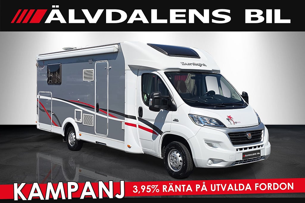 Sunlight T68 150hk 10 Years Edition 3500kg Navi, Kamera, Långbäddar 
