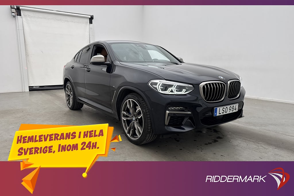 BMW X4 M40i 360hk Innovation H/K Pano 360° Skinn 4-Zon HuD