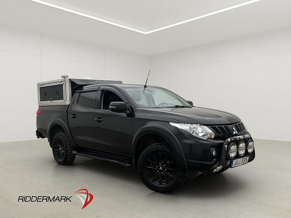 Mitsubishi L200 Premium 2.4 4WD HUNDKÅPA Drag Skinn Moms