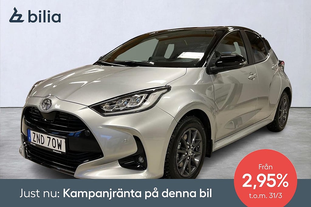 Toyota Yaris Hybrid 130 1,5 5D STYLE BI-TONE JBL VINTERHJUL MOTORVÄRM...