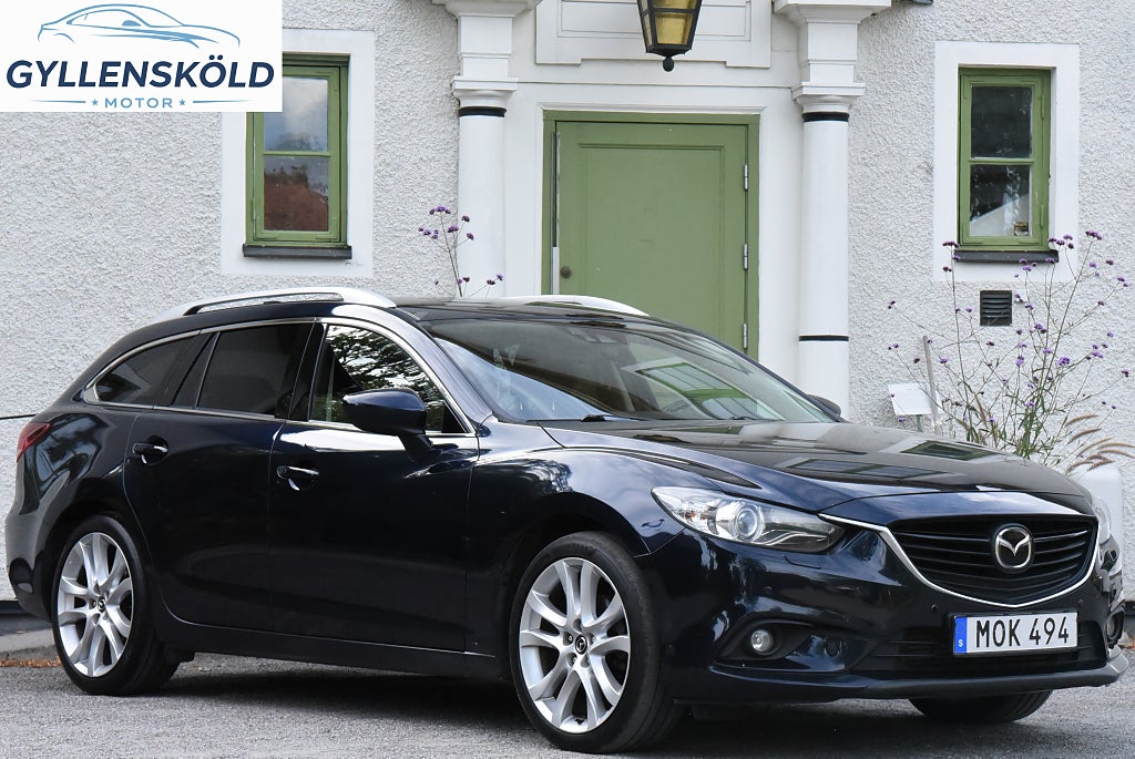 Mazda 6 Wagon 2.2 175hk Optimum | Drag BOSE Värmare GPS Kamera
