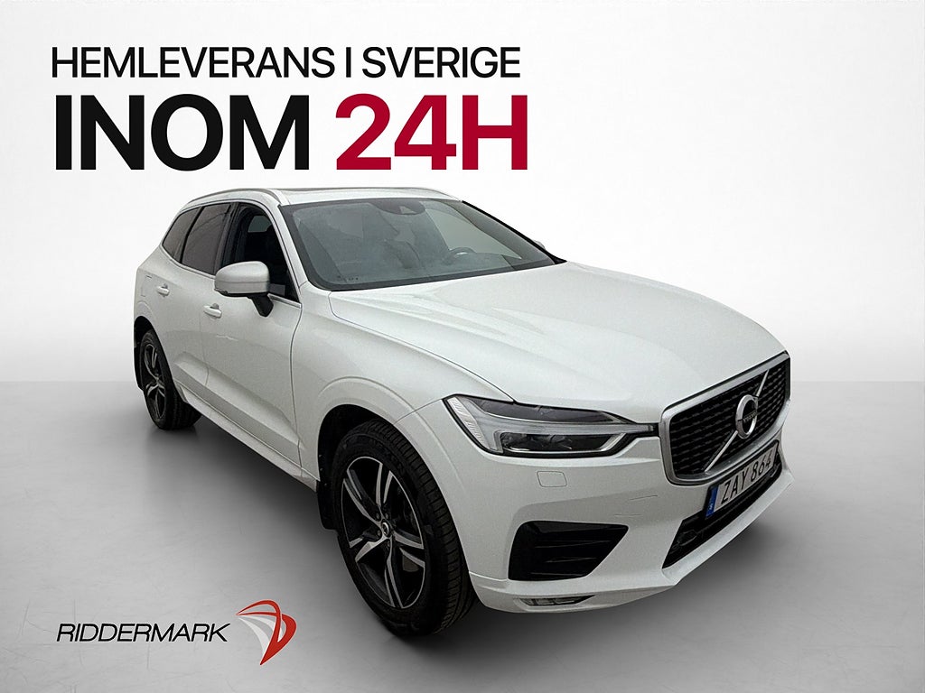 Volvo XC60 D5 AWD R-Design B&W Pano Skinn Drag 235hk