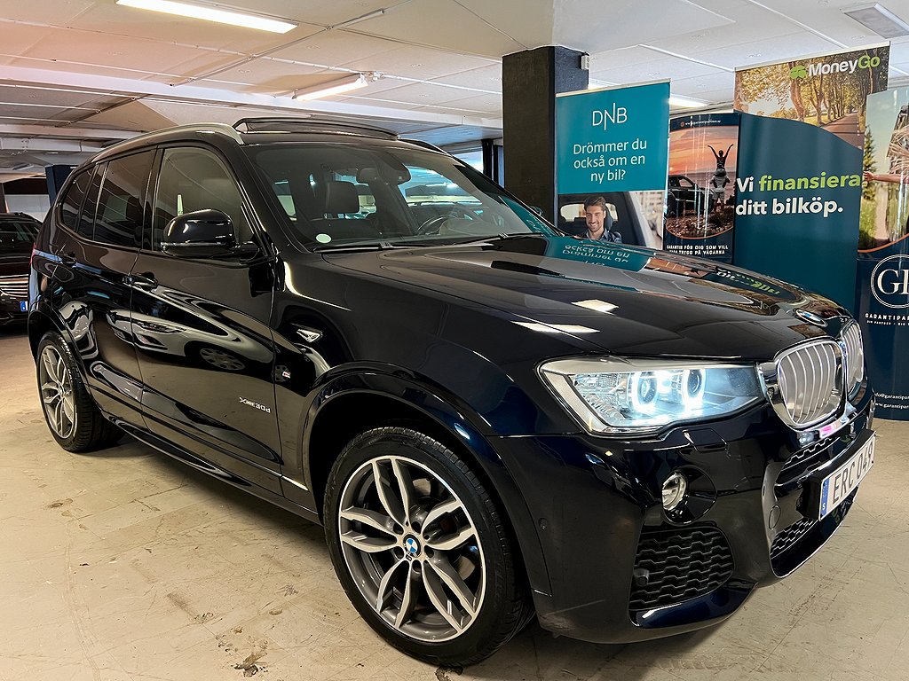 BMW X3 xDrive30d (258hk)*M-Sport*1400kr/mån*360cam*Panoram* 