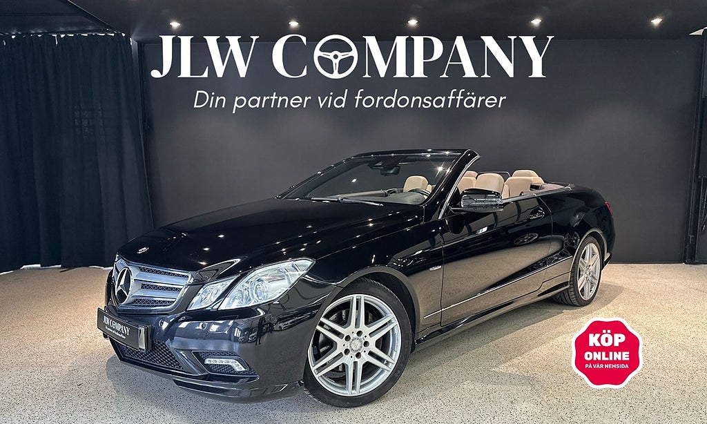 Mercedes-Benz E 250 Cabriolet AMG Sport  | Beige Läder | Airscarf