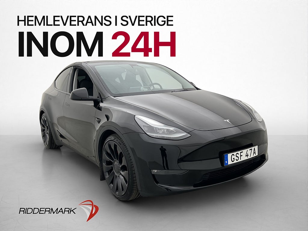 Tesla Model Y Performance 534hk MOMS Adaptiv-fart Värmepump