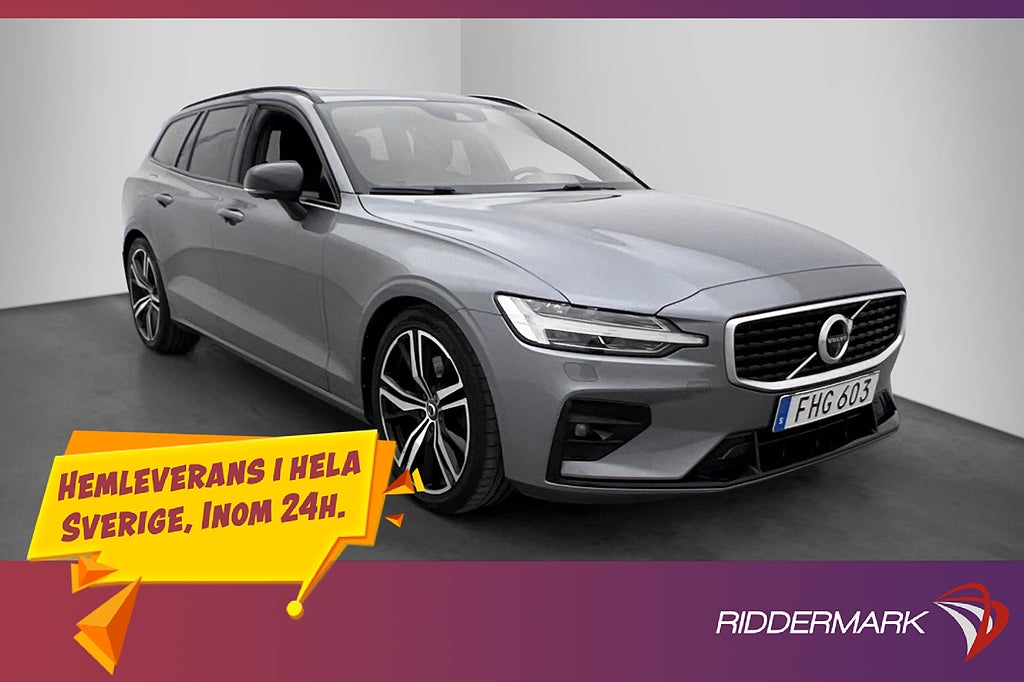 Volvo V60 T5 R-Design Pano Värmare H/K Skinn 360° HUD VOC