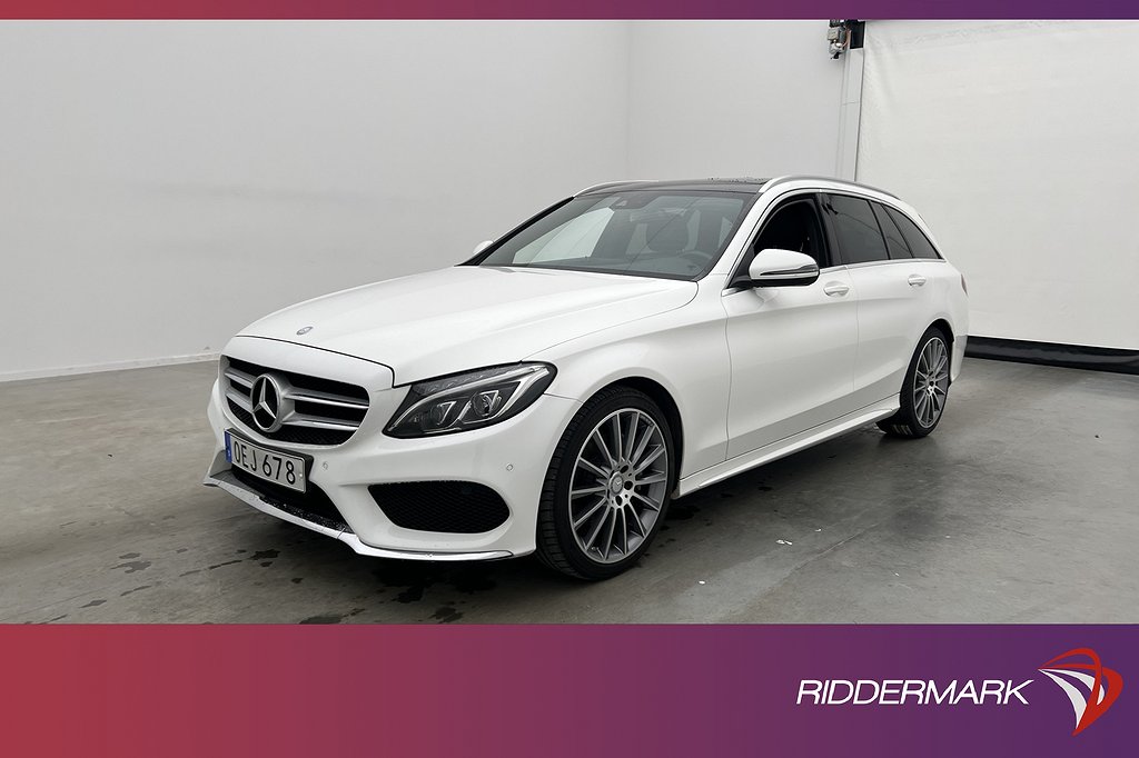 Mercedes-Benz C 220 T d 170hk AMG Pano Skinn Kamera Drag