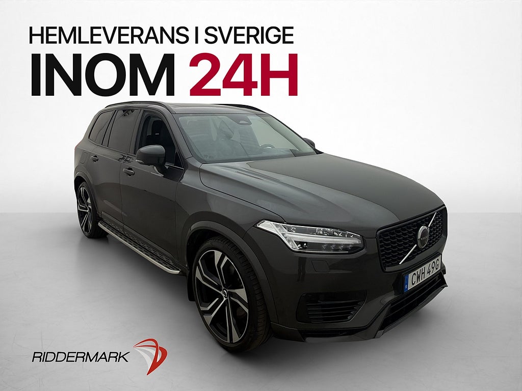 Volvo XC90 Recharge T8 AWD Ultimate Dark B&W 7-Sits HuD Pano