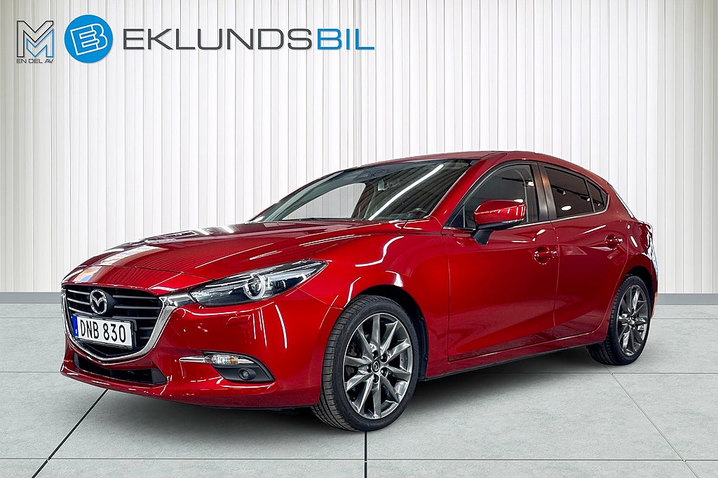 Mazda 3 Sport 2.0 163hk 1-ägare Vision Plus HuD B-kamera Navi