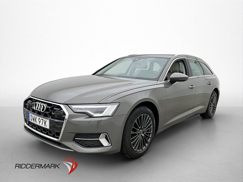 Audi A6 40 TDI Cockpit Pano Värmare Kamera Skinn Drag Moms