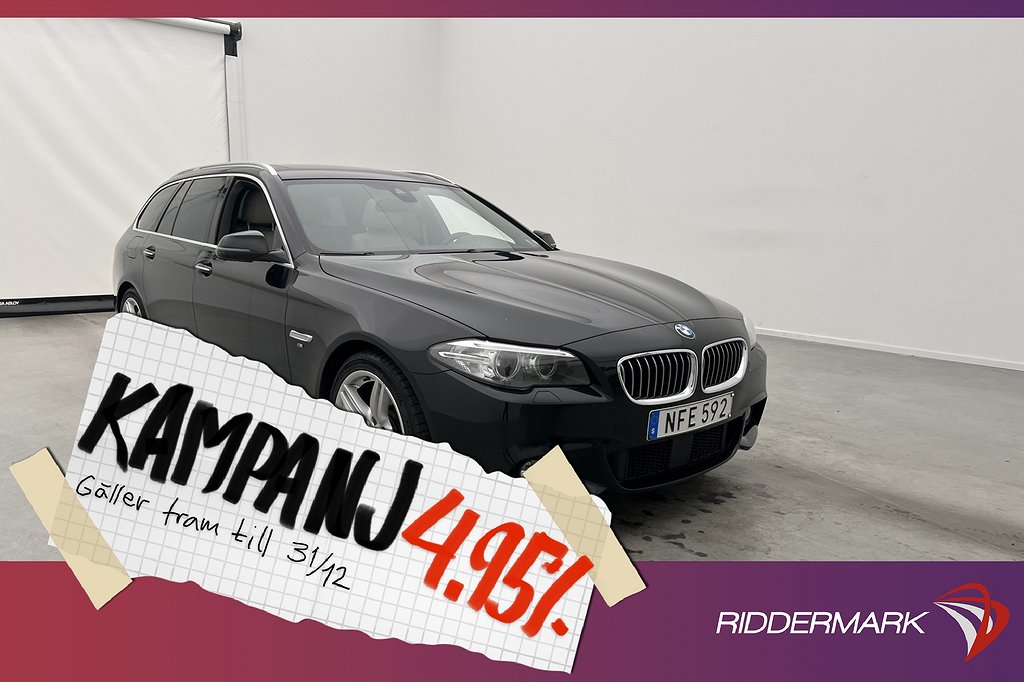 BMW 520 d Touring 190hk M Sport Pano H/K Skinn 4,95% Ränta