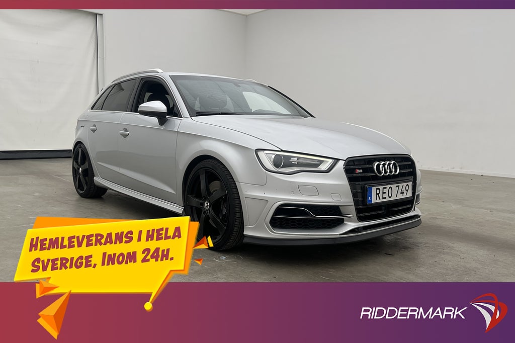 Audi S3 300 hk Quattro B&O Keyless Sportstolar Adaptiv-fart