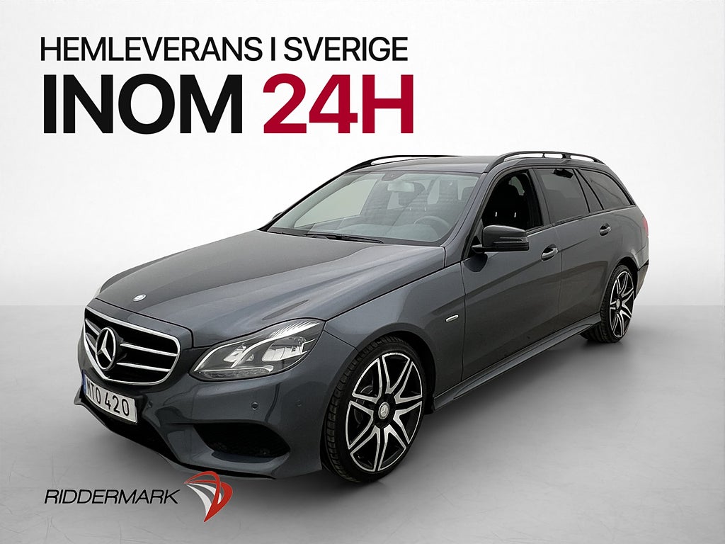 Mercedes-Benz E220 T 170hk AMG Night Navi Sensorer Halvskinn
