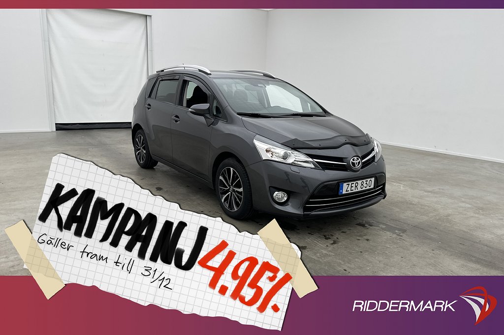 Toyota Verso 147hk Intense 7-Sits Drag B-kamera 4,95% Ränta