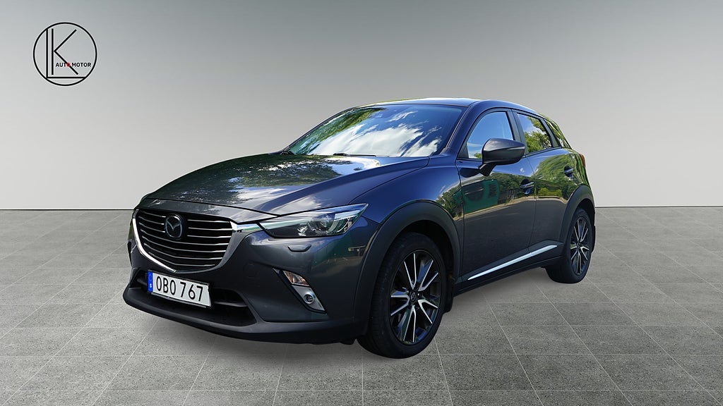 Mazda CX-3 1.5 SKYACTIV-D AWD B-Kamera/Dragkrok/Läder/HUD/Navi