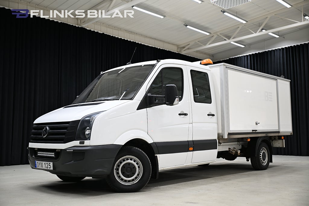 Volkswagen crafter 163HK Dubbelhytt|Långkåpa|6-Sits|Inverter|NyKamrem|Moms