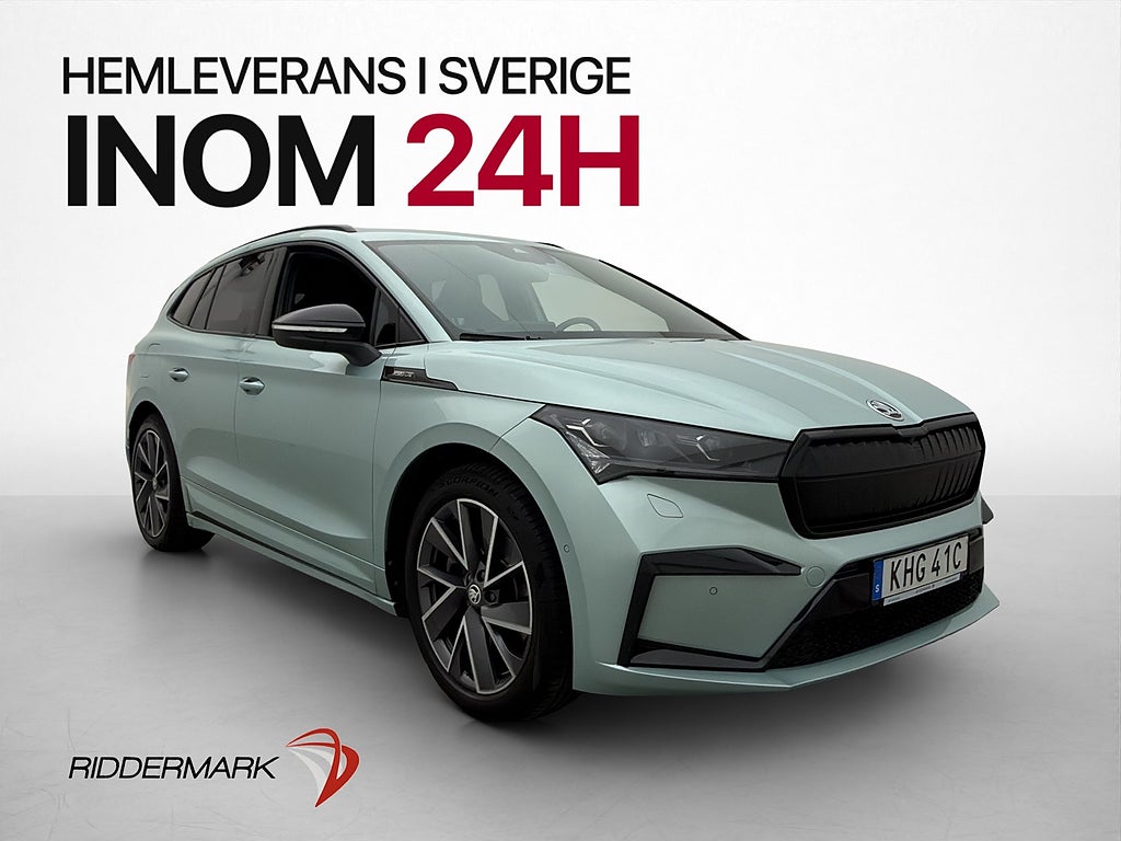 Skoda Enyaq iV 80 Sportline 204hk Drag Kamera Rattvärm MOMS